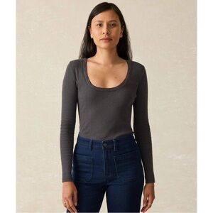 Faherty Pacific Pointelle Scoop Neck